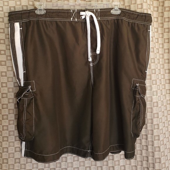 Men Swimwear Board Shorts Swim Trunks 2X - Picture 3 of 5